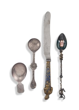 A George III silver tea caddy spoon, Edward Mayfield, London, 1801