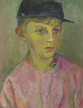 Herbert Coetzee; Portrait of a Young Man with Cap