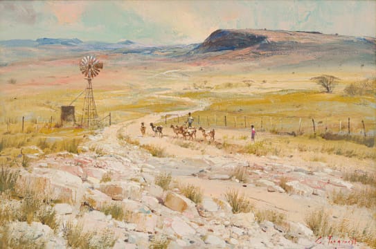 Christopher Tugwell; Landscape with Boys and Goats