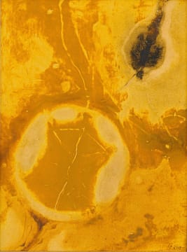 Aileen Lipkin; Abstract Composition in Gold