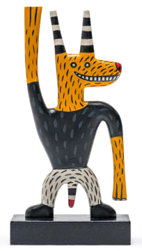 Norman Catherine; Figure with Striped Horns