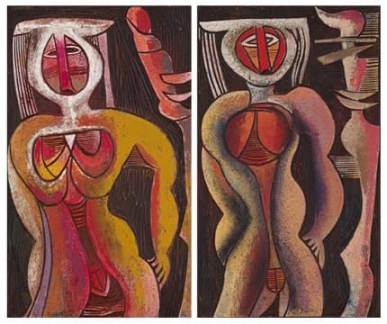 Cecil Skotnes; Icons, a pair