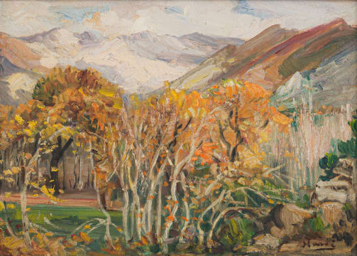 Hugo Naudé; Mountain Landscape in Autumn