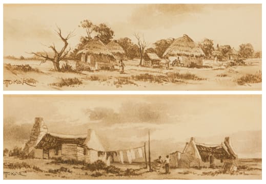 Otto Klar; Huts; Struisbaai, two