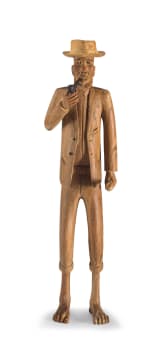 Julius Mfethe; Man with Walking Stick and Pipe