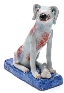 Nico Masemola; Dog with a Bone (Looking Right)