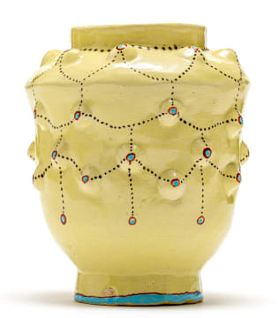 Hylton Nel; Yellow Vase with Bumps