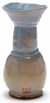 Hylton Nel; Grey/Blue Vase