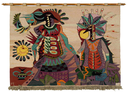 Masana Tapestries; Night and Day, tapestry