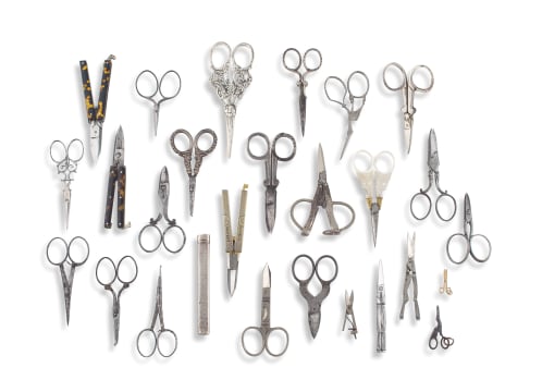 A pair of steel stork-shaped scissors, late 19th century