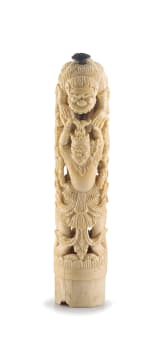 An Indonesian kris marine tusk hilt, Madura, 18th century