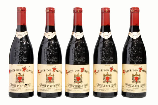 Clos des Papes; Châteauneuf-du-Pape; 2011; 5 (1 x 5); 750ml