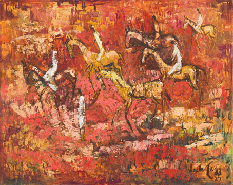 Jack Lugg; Figures on Horseback