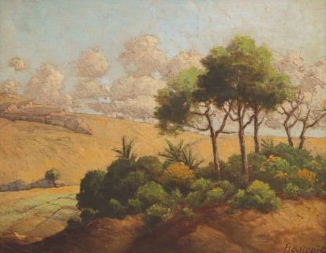 Leo François; Landscape with Trees