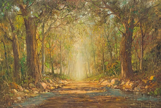 Gabriel de Jongh; Path through the Woods