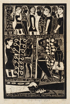 John Muafangejo; Activity Centre, Anglican Church, 1980
