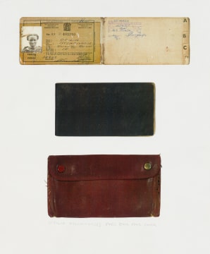 Sam Nhlengethwa; Otilia Ntshangase’s Pass Book and Cover