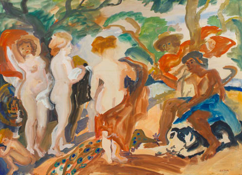 Gerhard Batha; Nudes in a Sylvan Glade