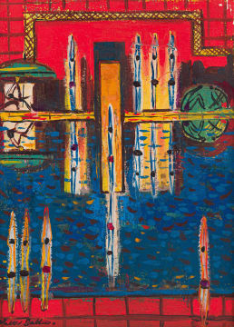Walter Battiss; Nine Divers
