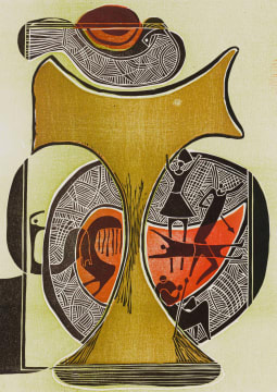 Lucky Sibiya; Abstract Composition with Figures