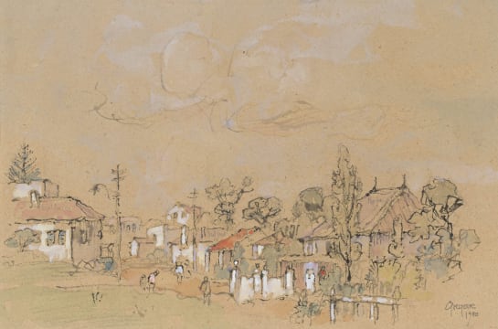 Gregoire Boonzaier; Town Scene