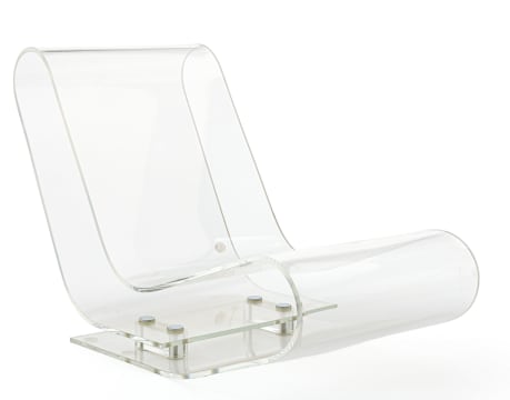 LPC plastic reclining chair designed by Kartell, Italy