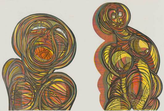 Cecil Skotnes; Two Female Nudes