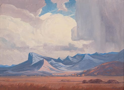 Jacob Hendrik Pierneef; Rainclouds over the Mountains, Hangklip between Stutterheim and Queenstown, Eastern Cape