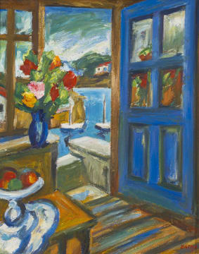 Gerhard Batha; Vista of the Bay through Doorway