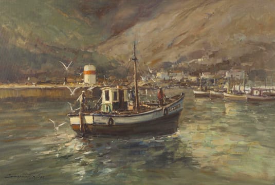 Christiaan Nice; Fishing Boat entering Harbour