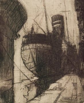 Clément Sénèque; SS Karagola at the Dock