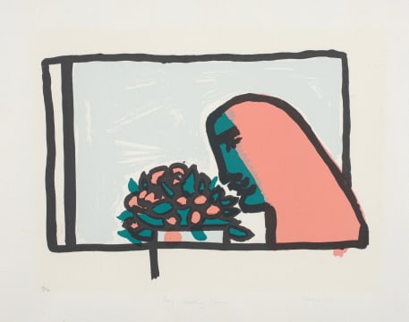 Robert Hodgins; Boy Smelling Flowers