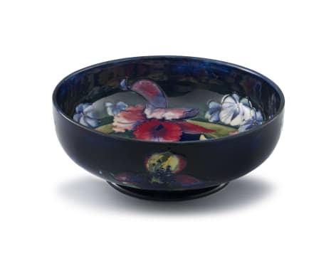 A William Moorcroft 'Orchid' bowl, 1928-1949