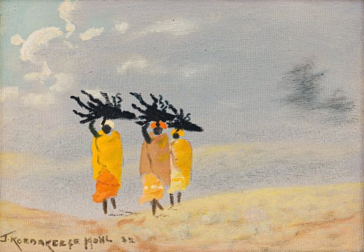 John Koenakeefe Mohl; Heading for Home, with Firewood