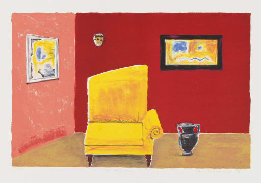 Sam Nhlengethwa; The Red Wall