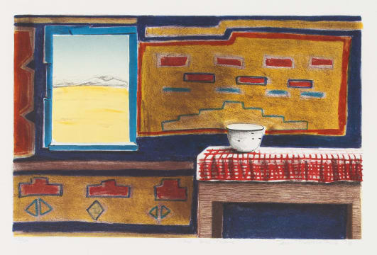 Sam Nhlengethwa; The Blue Frame