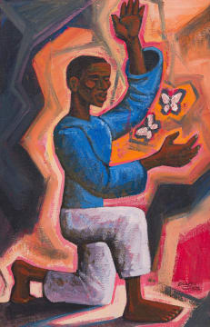 Peter Clarke; Man with Moths
