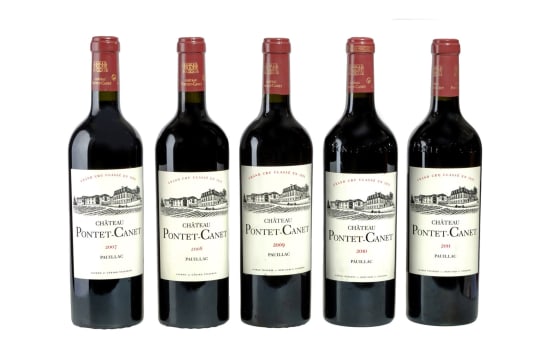 Pontet-Canet; Pauillac; 2007 - 2011; 5 (1 x 5); 750ml