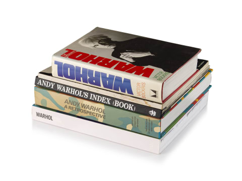 Various Authors; Books on Andy Warhol, five