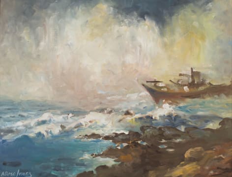 Alexander Rose-Innes; Storm Clouds and Ship
