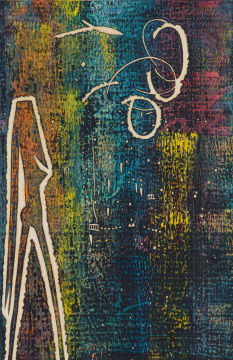 Walter Battiss; Hooded Figure at Night
