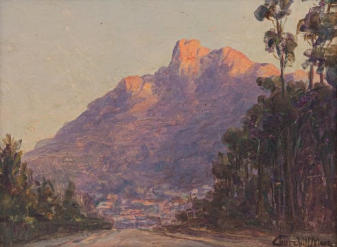 Edward Clark Churchill Mace; Evening – The Simonsberg, Simonstown