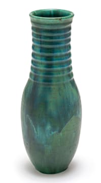 A South African ceramic green-glazed vase