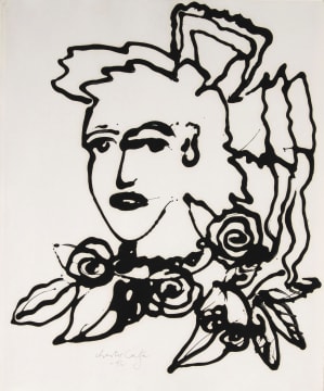 Christo Coetzee; Head with Roses