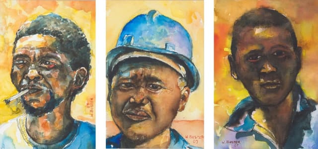 Willie Bester; Three Portraits