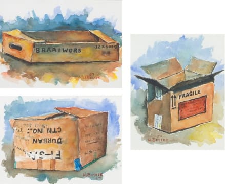 Willie Bester; Three Boxes, three