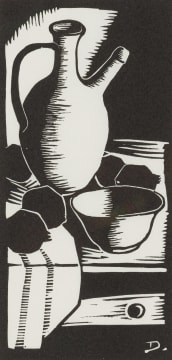 David Botha; Still Life with Jug and Pomegranates