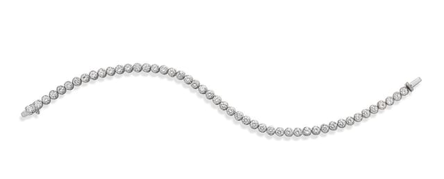 Italian diamond and gold bracelet