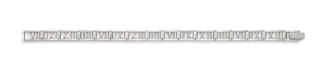 Tiffany & Co 'Atlas' white gold bracelet