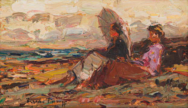 Adriaan Boshoff; Two Women on the Beach